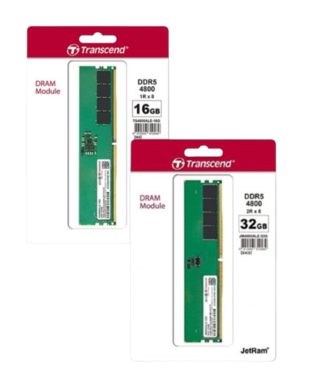 RAM Transcend 16GB/ 32GB DDR5 4800 U-DIMM 1Rx8/ 2Rx8  2Gx8 CL40 1.1V NEW!!