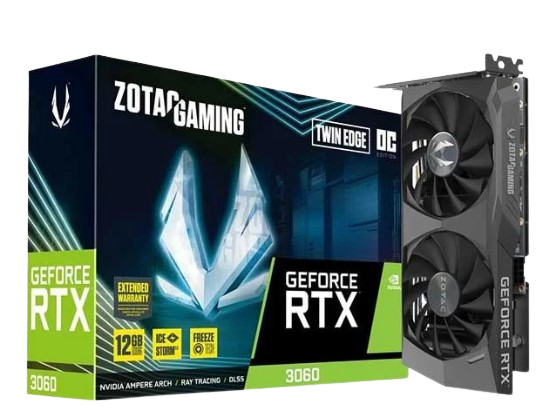 Card màn hình ZOTAC Gaming RTX 3060 Twin Edge 12GB DDR6 Ver 2 ZT-A30600E-10M