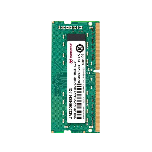 RAM Transcend 4GB JM DDR4 3200 SO-DIMM 1Rx8 512Mx8 CL22 1.2V