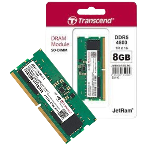 RAM Transcend 8GB DDR5 4800 SO-DIMM 1Rx16 1Gx16 CL40 1.1V NEW!!