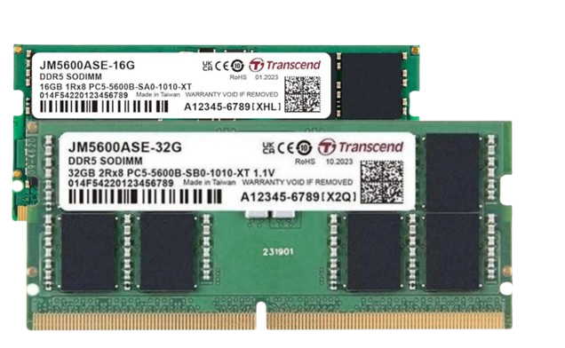RAM Transcend  16GB/ 32GB JM DDR5 5600 SO-DIMM 1Rx8 2Gx8 CL46 1.1V NEW!!!