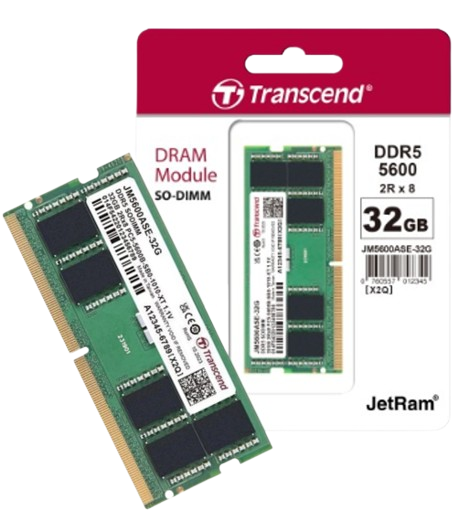 RAM Transcend  16GB/ 32GB JM DDR5 5600 SO-DIMM 1Rx8 2Gx8 CL46 1.1V NEW!!!