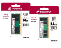 RAM Transcend  16GB/ 32GB JM DDR5 5600 SO-DIMM 1Rx8 2Gx8 CL46 1.1V NEW!!!