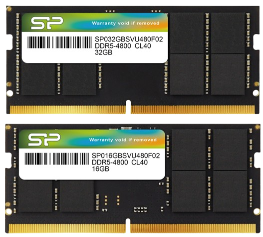 RAM Laptop Silicon Power DDR5 16GB Bus 4800 CL40 SP016GBSVU480F02
