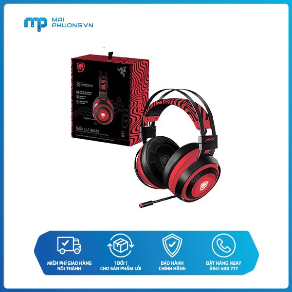 Tai nghe gaming không dây Razer Nari Ultimate PewDiePie Edition (RZ04-02670300-R3M1)