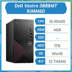Máy bộ hãng Dell Vostro 3888MT i5-10400(6*2.9)/4GD4/1T7/DVD/ĐEN/W10SL(RJMM6D)