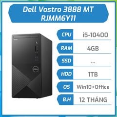 Máy bộ hãng Dell Vostro 3888 MT (i5-10400/4GD4/1TB/W10SL+Office Home-Student) RJMM6Y11