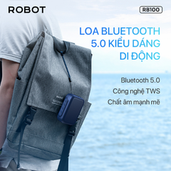 Loa Bluetooth ROBOT RB100 Xanh
