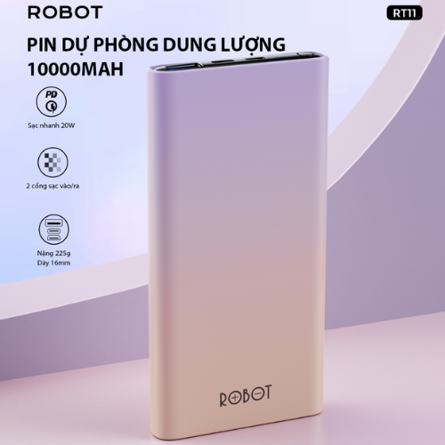 Sạc dự phòng ROBOT RT11 10.000mAh