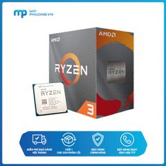 Bộ vi xử lý AMD Ryzen 3 3100, Wraith Stealth cooler/ 3.6 GHz (3.9 GHz with boost) / 18MB / 4 cores 8 threads / 65W / Socket AM4