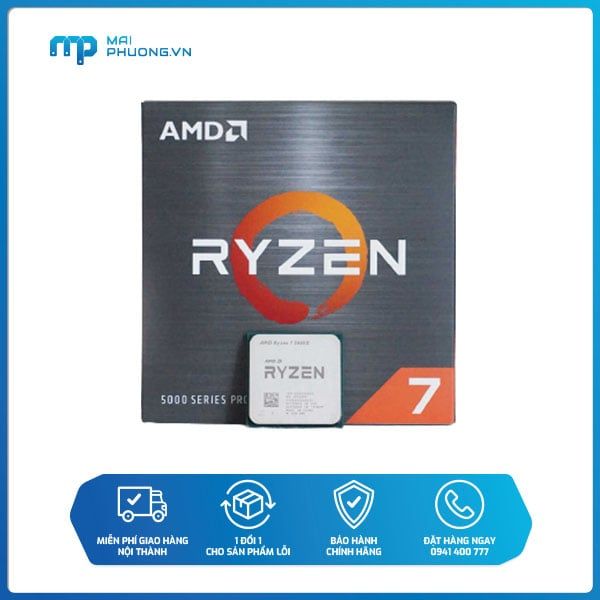 Bộ vi xử lý CPU AMD Ryzen 7 5800X (4.7 GHz/ 36MB/ 8 cores 16 threads/ 105W/ Socket AM4)