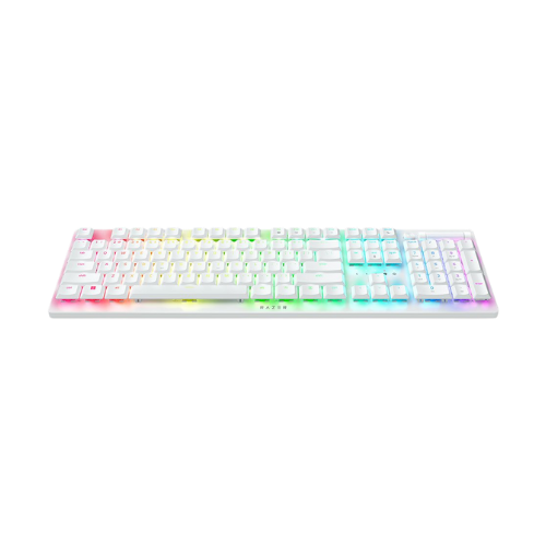 Bàn phím Gaming Razer DeathStalker V2 Pro - Wireless (Clicky Purple Switch) - White Edition