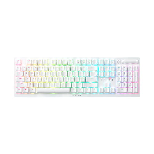 Bàn phím Gaming Razer DeathStalker V2 Pro - Wireless (Clicky Purple Switch) - White Edition
