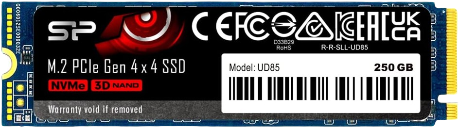 Ổ cứng SSD Silicon Power UD85 250GB M.2 PCIe NVMe Gen 4x4  - SP250GBP44UD8505