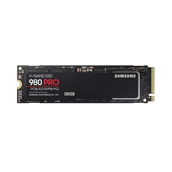 SSD Samsung 980 Pro 500GB PCIe Gen 4.0 x4 NVMe V-NAND M.2 2280 MZ-V8P500BW