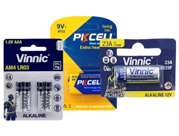 Pin vuông 9V/ Pin 23A 12V/ Pin AAA LR03 1.5V   cho hồng ngoại Pir 102A/  D102AM/ SH-416