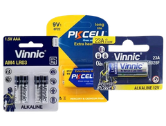 Pin vuông 9V/ Pin 23A 12V/ Pin AAA LR03 1.5V   cho hồng ngoại Pir 102A/  D102AM/ SH-416