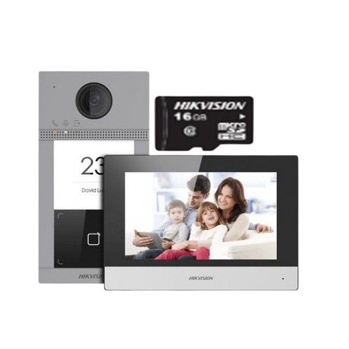 Bộ Kit chuông cửa có hình IP Hikvision-SH-KIS6813-WTE