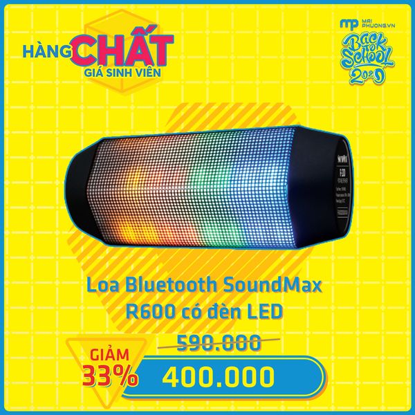 Loa Bluetooth R600 LED RGB theo nhạc