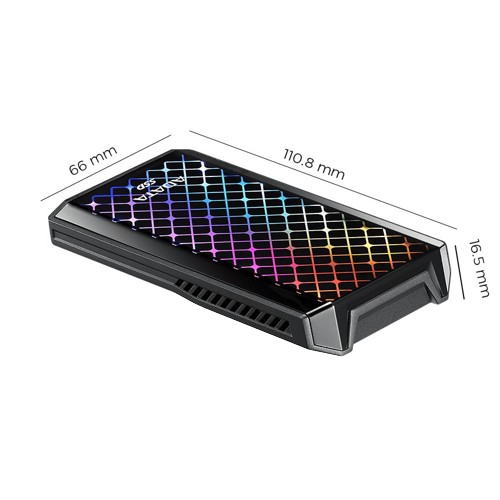 SSD External Adata 512GB_ASE900G-512GU32G2-CBK/ LED RGB