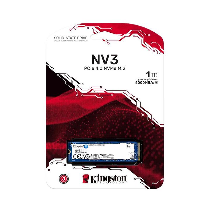 SSD Kingston NV3 1TB M.2 PCIe Gen4 x4 NVMe SNV3S/1000G