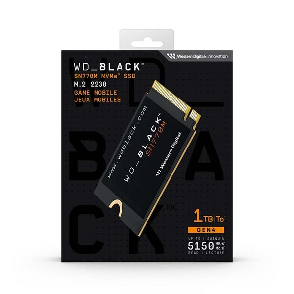 SSD WD Black SN770M 1TB PCIe Gen4 x4 NVMe M.2 2230 WDS100T3X0G