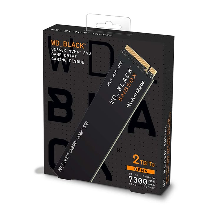 SSD WD Black SN850X 2TB PCIe Gen4 x4 NVMe M.2 WDS200T2X0E