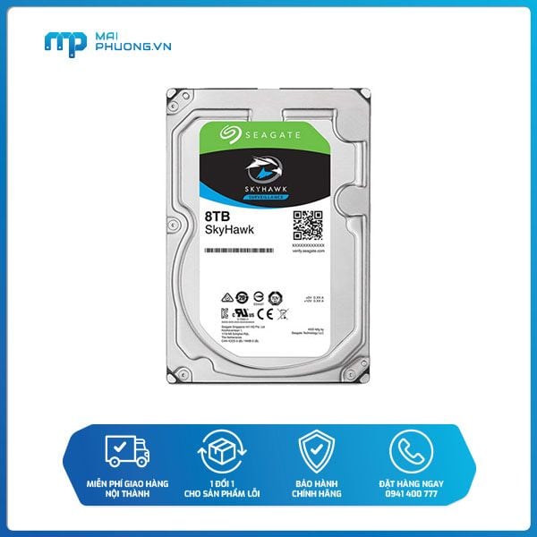 Ổ cứng gắn trong Seagate 8TB (SkyHawk) ST8000VX004
