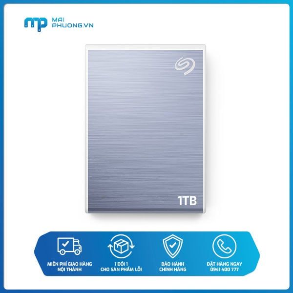 Ổ Cứng Di Động SSD Seagate One Touch 1TB USB-C (Xanh) - STKG1000402