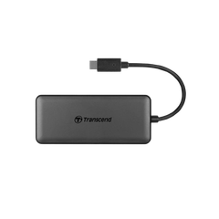 Hub Transcend USB 3-Port Hub,1-Port PD,SD/MicroSD Reader, USB 3.1 Gen 2,Type C