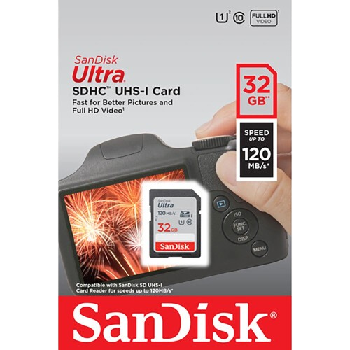 Thẻ nhớ SDXC SanDisk Ultra 32GB 120MB/s SDSDUN4-032G-GN6IN