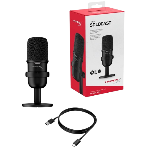 Thiết bị thu âm HP HyperX Solocast - White/Black