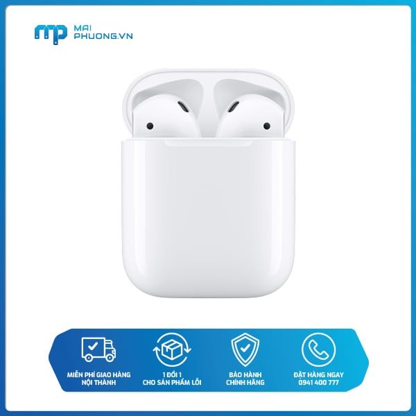 Tai nghe không dây Apple AirPods 2 sạc Lightning