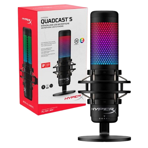 Thiết bị thu âm HP HyperX QuadCast S_Black/White