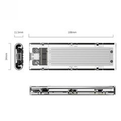 Hộp ổ cứng ORICO TCM2-C3-SV (NVMe M2 SSD/USB3.1 Gen2)
