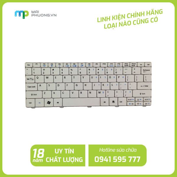 Thay Bàn Phím Laptop Toshiba L40-A trắng