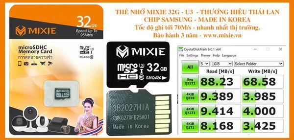 Thẻ Nhớ 32G MIXIE U3