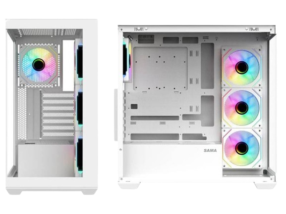 Vỏ máy vi tính Sama SV-01 Black-White