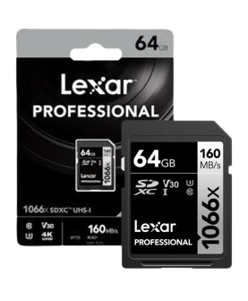 Thẻ nhớ SD Lexar Profes 1066x SDXC UHS-I U3 V30, 64GB/ 128GB/ 256GB/ 512GB/ 1T