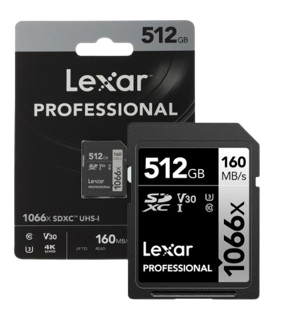 Thẻ nhớ SD Lexar Profes 1066x SDXC UHS-I U3 V30, 64GB/ 128GB/ 256GB/ 512GB/ 1T