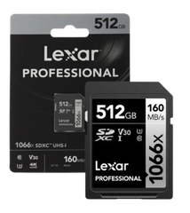 Thẻ nhớ SD Lexar Profes 1066x SDXC UHS-I U3 V30, 64GB/ 128GB/ 256GB/ 512GB/ 1T