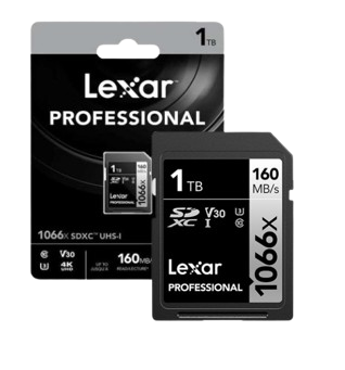 Thẻ nhớ SD Lexar Profes 1066x SDXC UHS-I U3 V30, 64GB/ 128GB/ 256GB/ 512GB/ 1T