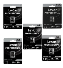 Thẻ nhớ SD Lexar Profes 1066x SDXC UHS-I U3 V30, 64GB/ 128GB/ 256GB/ 512GB/ 1T