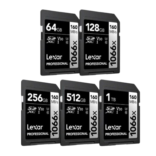 Thẻ nhớ SD Lexar Profes 1066x SDXC UHS-I U3 V30, 64GB/ 128GB/ 256GB/ 512GB/ 1T