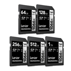 Thẻ nhớ SD Lexar Profes 1066x SDXC UHS-I U3 V30, 64GB/ 128GB/ 256GB/ 512GB/ 1T