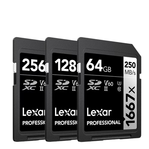 Thẻ nhớ SD Lexar Profes. 1667x SDXC UHS-II U3 V30, 64GB/ 128GB/  256GB