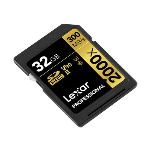 Thẻ nhớ SD Lexar Profes. 2000x SDHC/SDXC UHS-II U3, 32GB/  64GB/ 128GB