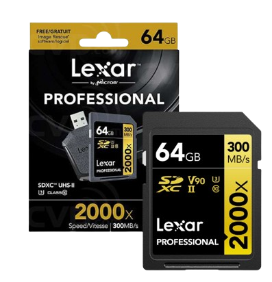 Thẻ nhớ SD Lexar Profes. 2000x SDHC/SDXC UHS-II U3, 32GB/  64GB/ 128GB