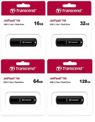 Ổ cứng di động 16GB/ 32GB/ 64GB/ 128GB JetFlash 700 USB 3.0/3.1 Transcend