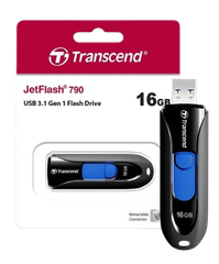 Ổ cứng di động 16GB/ 32GB/ 64GB/ 128GB JetFlash 790K USB 3.0/3.1 Transcend (Đen)